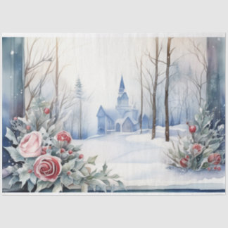 Winter Hochzeitspapier Seidenpapier
