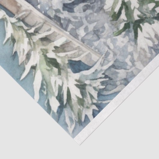 Winter Hochzeitspapier Seidenpapier (Ausschnitt)