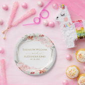 Winter Hochzeitspapierplatte Gilded Watercolor Pappteller (Party)