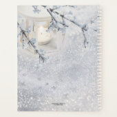 Winter-Hochzeitsplaner mit Funkeln Planer (Rückseite)