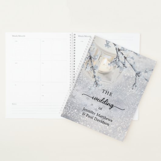 Winter-Hochzeitsplaner mit Funkeln Planer (Anzeige)