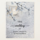 Winter-Hochzeitsplaner mit Funkeln Planer (Vorderseite)