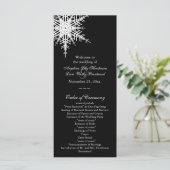 Winter-Hochzeitsprogramm Programm (Stehend Vorderseite)