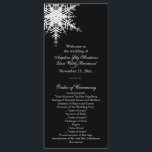 Winter-Hochzeitsprogramm Programm<br><div class="desc">Eine schöne Schneeflocke betont dieses Hochzeitsprogramm. Es ist Teil der Winter Wedding Collection und ist in mehreren anderen Farben erhältlich.</div>
