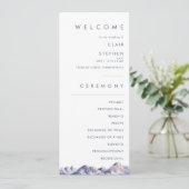 Winter-Hochzeitsprogramm Programm (Stehend Vorderseite)