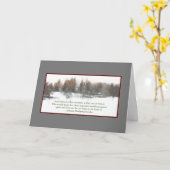 Winter, Hoffnung-Karte / Weihnachten und Neujahr Karte (Gelbe Blume)