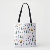 Winter Holiday All-Over-Print Tote Bag Tasche (Vorderseite)