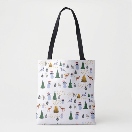Winter Holiday All-Over-Print Tote Bag Tasche (Vorderseite)