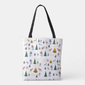 Winter Holiday All-Over-Print Tote Bag Tasche (Rückseite)