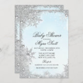 Winter Holiday Baby Dusche Einladung (Vorne/Hinten)