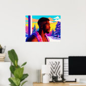 Winter Holiday Beefcake Hunk 2501 Poster (Heimbüro)