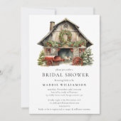 Winter Holiday Bridal Dusche Einladung (Vorderseite)