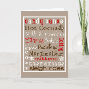 Winter Holiday Card Feiertagskarte