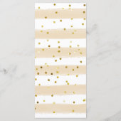 Winter Holiday Deck - Halls Brautparty Menükarte (Rückseite)