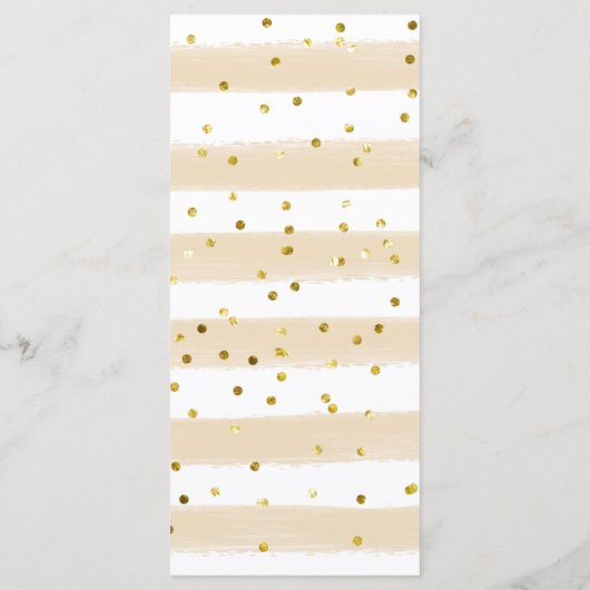 Winter Holiday Deck - Halls Brautparty Menükarte (Rückseite)