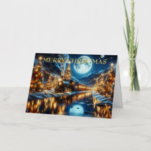 Winter Holiday Express Züge Malerei