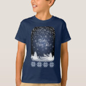 Winter Holiday Fairy Male Fantasy Snowy Forest T-S T-Shirt (Vorderseite)