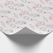 Winter Holiday Gift Wrap with Classic Snow Pattern Geschenkpapier (Ecke)