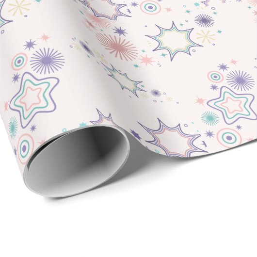 Winter Holiday Gift Wrap with Classic Snow Pattern Geschenkpapier (Rolleneckpunkt)