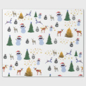 Winter Holiday Glossy Wrapping Paper, 30 in x 2 ft Geschenkpapier (Flach)