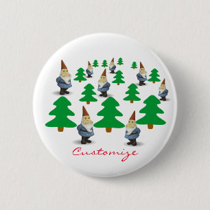 Winter Holiday Gnomes Weihnachtsbaumen Thunder_Cov Button