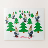 Winter Holiday Gnomes Weihnachtsbaumen Thunder_Cov Puzzle (Horizontal)