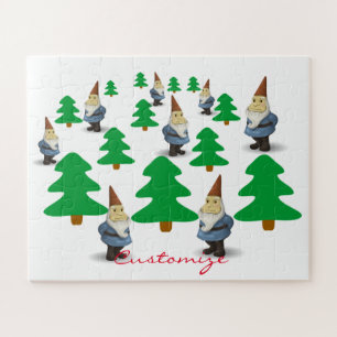 Winter Holiday Gnomes Weihnachtsbaumen Thunder_Cov Puzzle