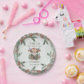 Winter Holiday Highland Heilige Kuh Baby Dusche Pappteller (Party)