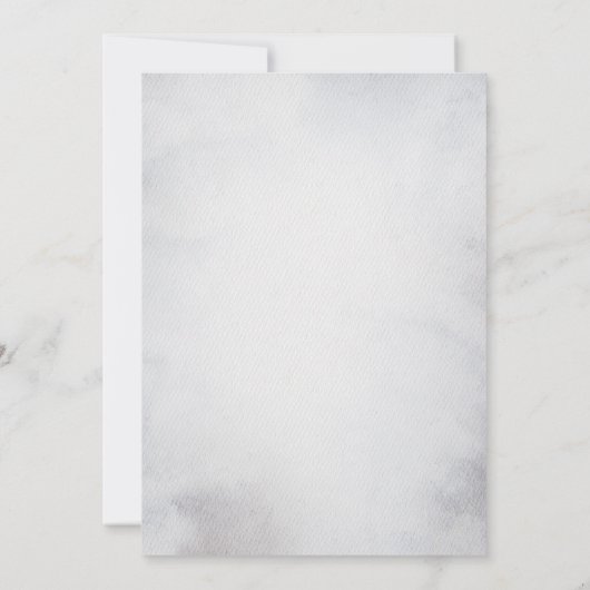 Winter Holiday Mountain Buck Wedding Save The Date (Rückseite)