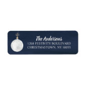 Winter Holiday Ornament Navy Blue (Vorne)