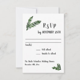 Winter Holiday Party Event Empfang Response UAWG RSVP Karte