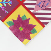 Winter Holiday Patchwork Fleecedecke (Ecke)