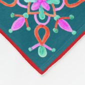 Winter Holiday Patchwork Foto Fleecedecke (Ecke)