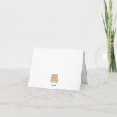 Winter Holiday Rentier Feiertagskarte (Rückseite)