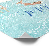 Winter Holiday Rentier Poster (Ecke)