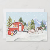 Winter Holiday RV Camper Rentierfest Weihnachten (Vorderseite)