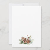 Winter Holiday Save the Date Card (Rückseite)