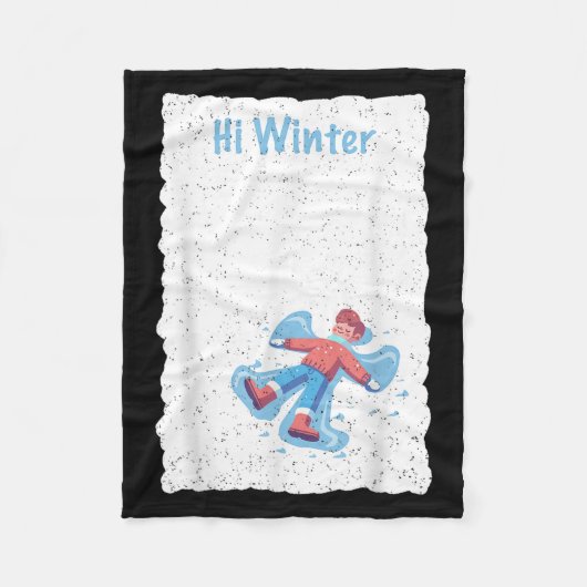 Winter Holiday Ski Christmas Ski X-mas Skiing Skie Fleecedecke (Vorderseite)