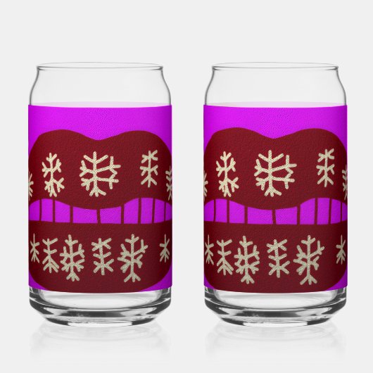 Winter Holiday Smile Dosenglas (Rückseite)