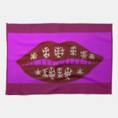 Winter Holiday Smile Kitchen Towel Geschirrtuch (Horizontal)