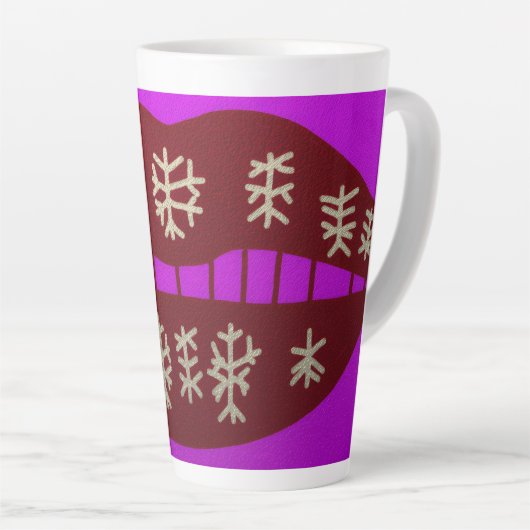 Winter Holiday Smile Milchtasse (Rechte Ecke)