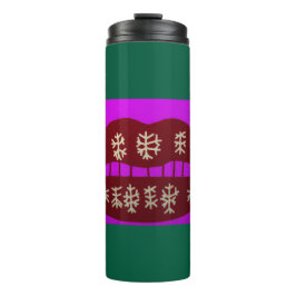 Winter Holiday Smile Thermosbecher