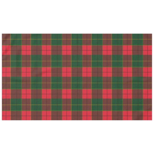 Winter Holiday Tartan pattern Scottish red green Tischdecke (Vorderseite (Horizontal))
