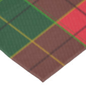 Winter Holiday Tartan pattern Scottish red green Tischdecke (Schrägansicht)