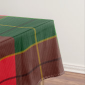 Winter Holiday Tartan pattern Scottish red green Tischdecke (Beispiel)