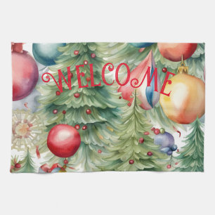 Winter Holidays Décor Geschirrtuch