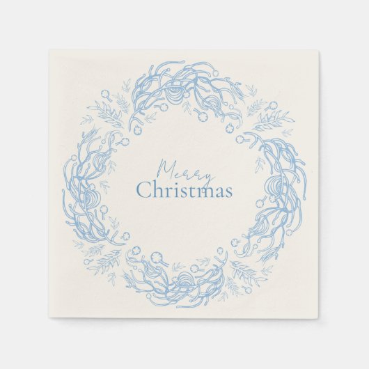 Winter Holidays Fairy Tales. Vintage botanical. Serviette (Vorderseite)