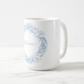 Winter Holidays Fresh Frosty Botanical Vibe. Kaffeetasse (VorderseiteRechts)