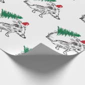 Winter Holidays Geschenk Wrap Igel Geschenkpapier (Ecke)