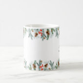 Winter Holidays Grüne Gold Cross Boy Taufe Kaffeetasse (Mittel)